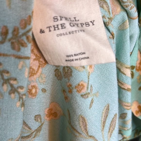 Spell Maisie Blouse in Vintage Turquoise 🫶 - Picture 10 of 13